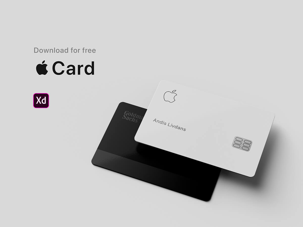 Apple Card for Adobe XD