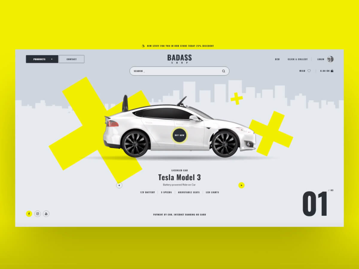 Car Shop Web Adobe XD UI Kit