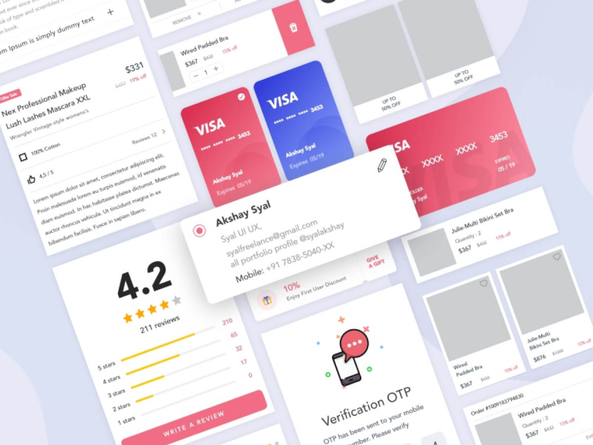 Care Me Fintech App for Adobe XD
