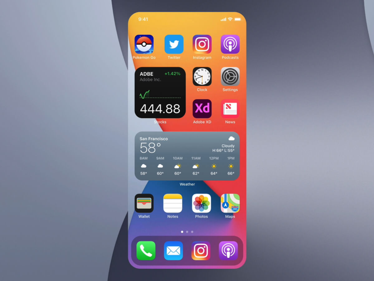 iOS Stackable Widgets