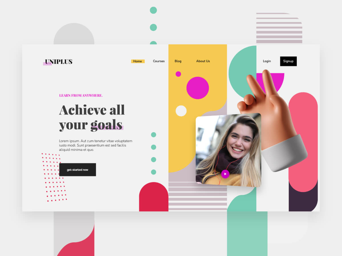 Learning Platform Homepage