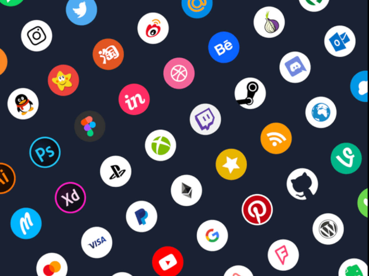 Social Icons Pack for Adobe XD
