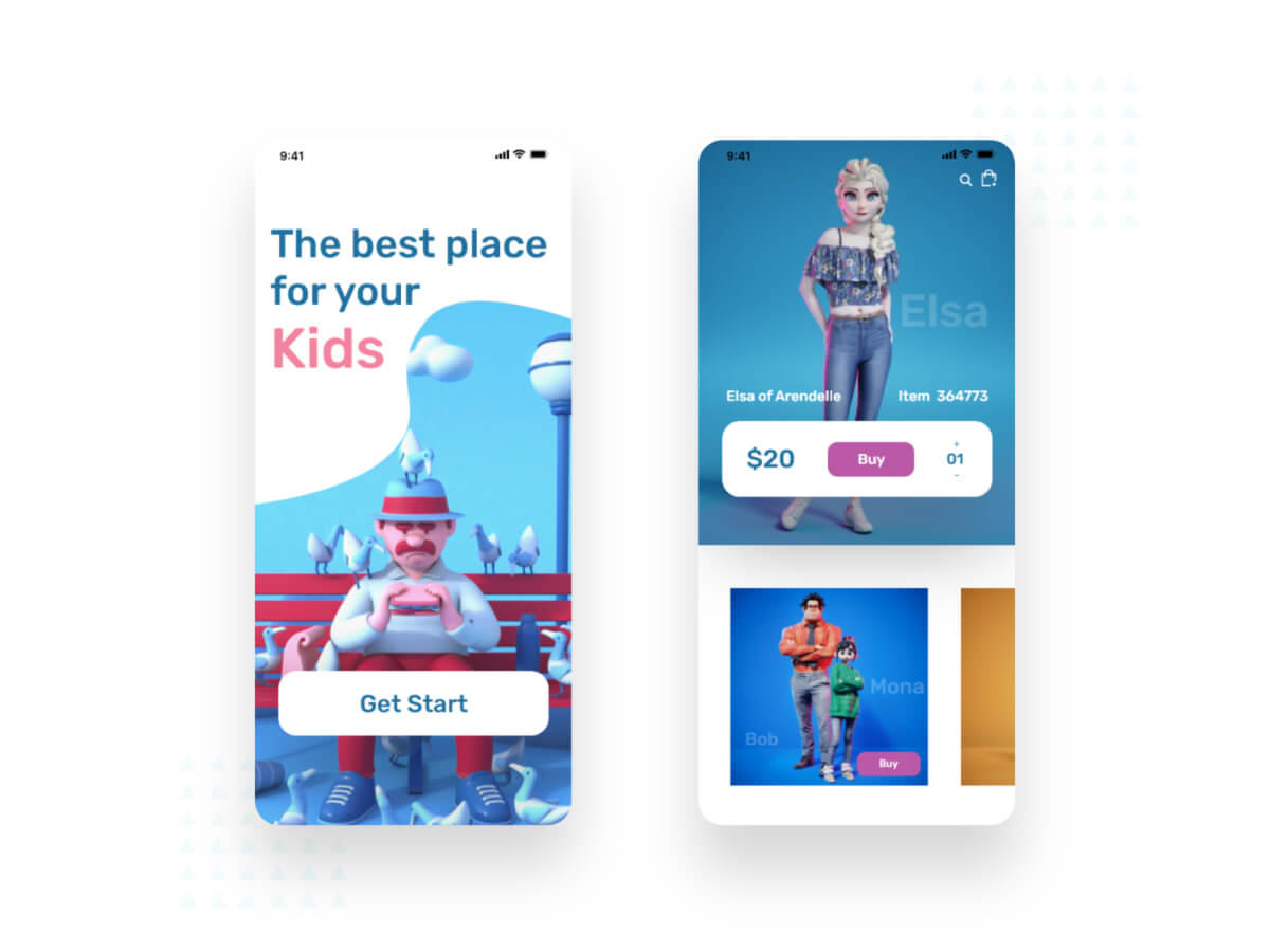 Toy Store App - Adobe XD UI Kit