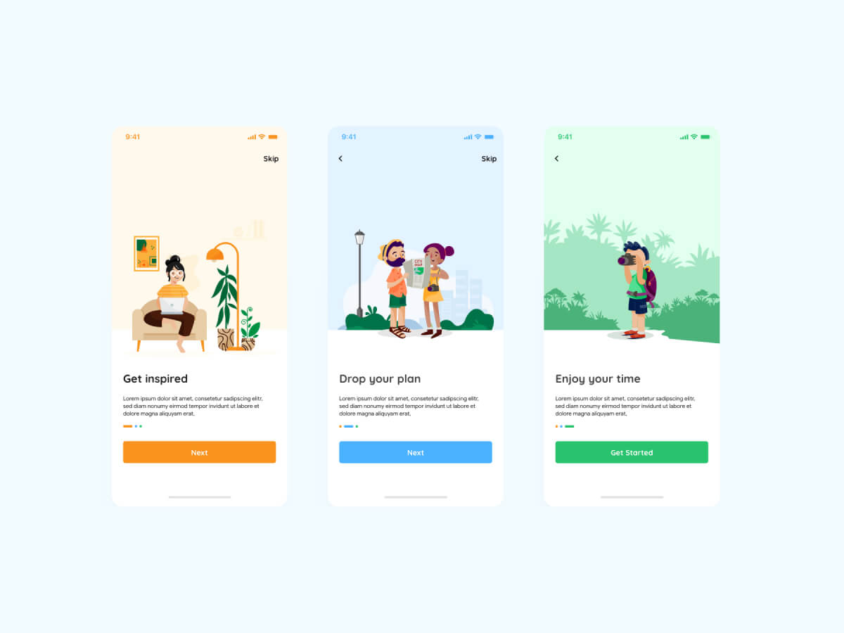 Travel App Adobe XD UI Kit